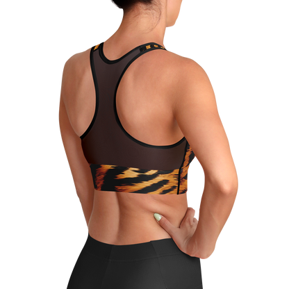 Wild Things - Tiger - Women's Mesh Padded Sports Bra