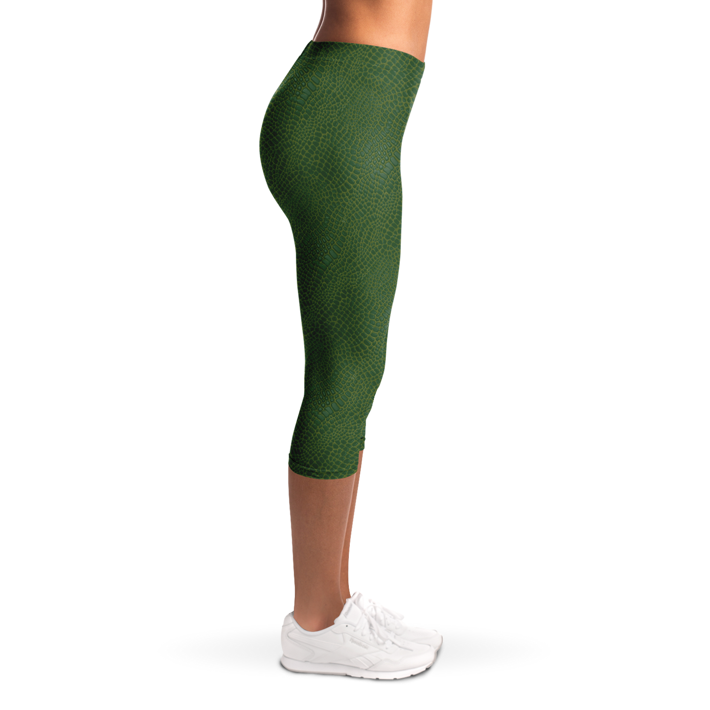 Wild Things - Crocodile - Women's Capri Leggings