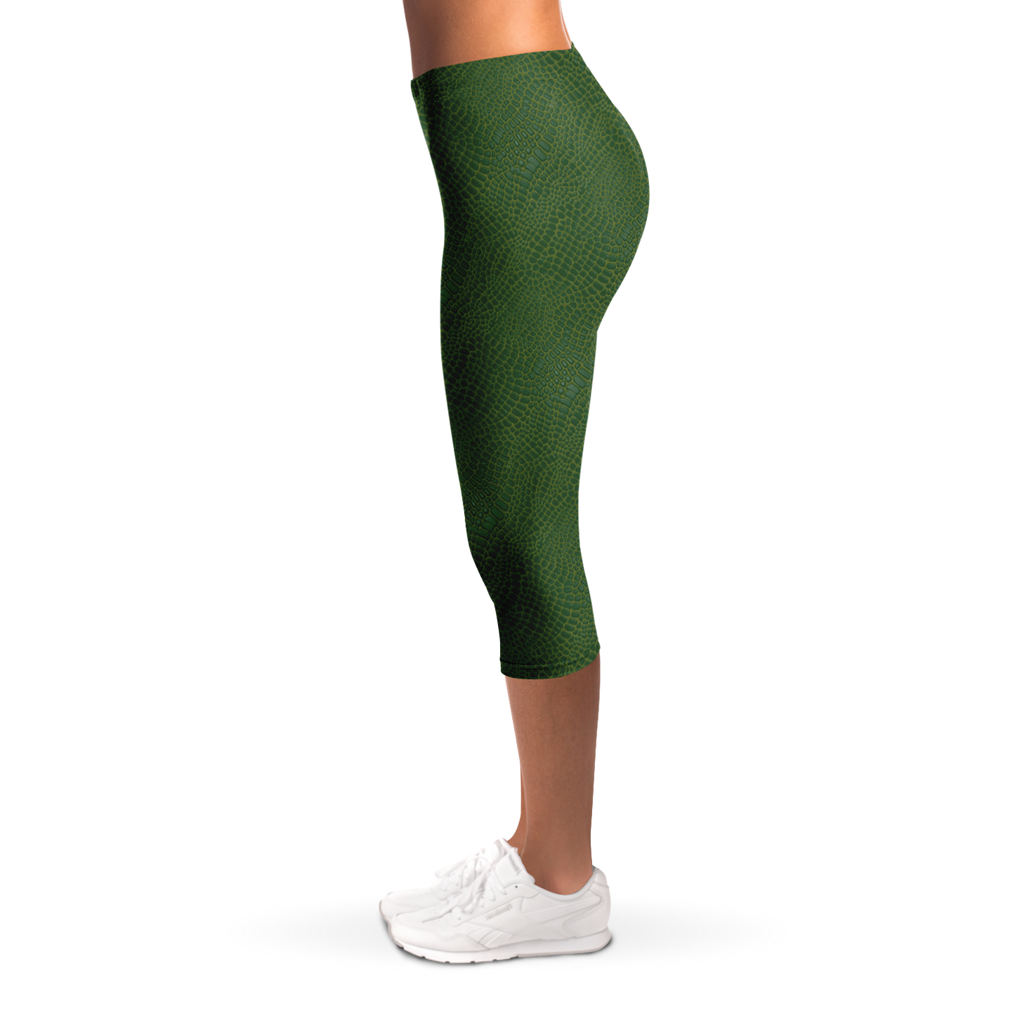 Wild Things - Crocodile - Women's Capri Leggings