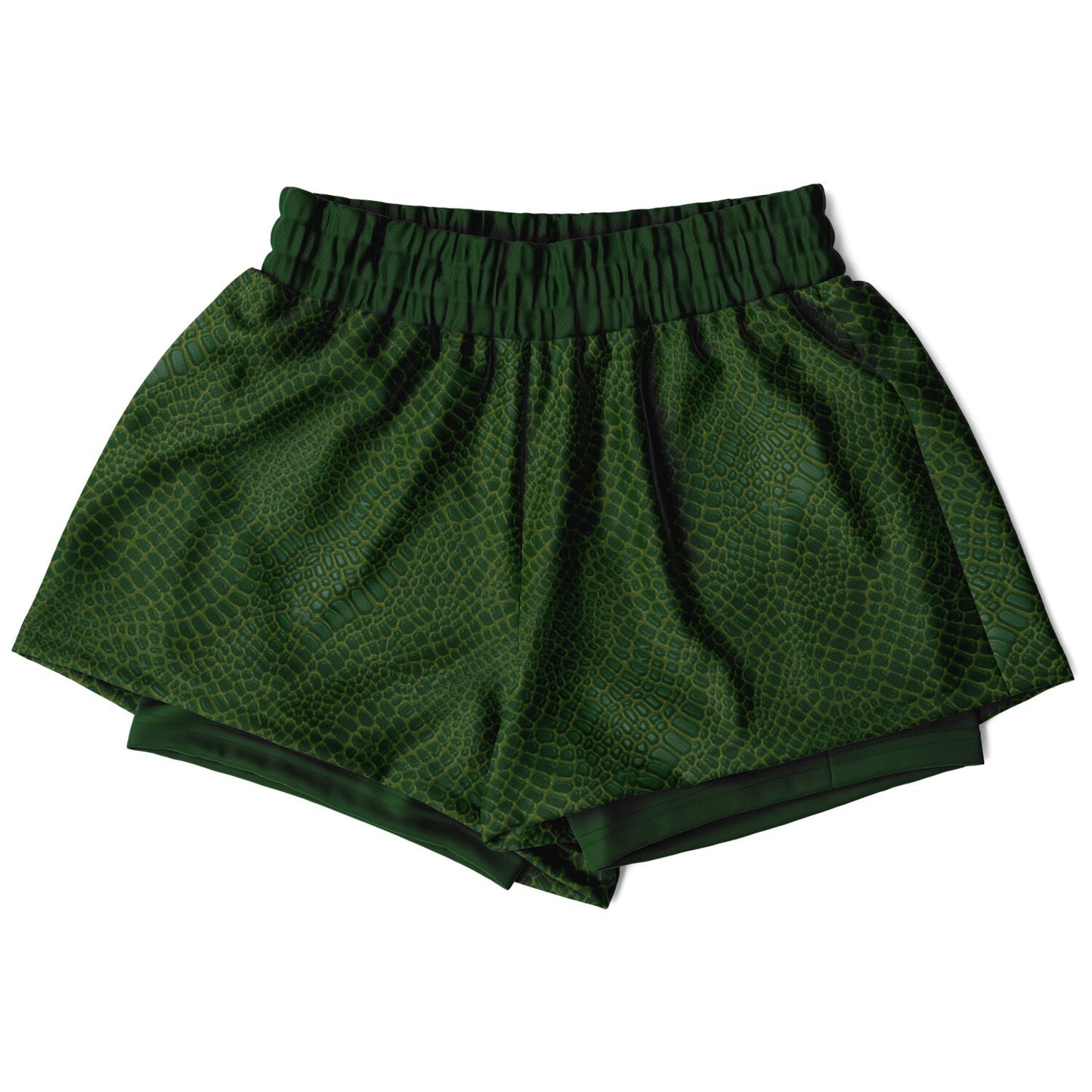 Wild Things - Crocodile - Women's 2-in-1 Shorts