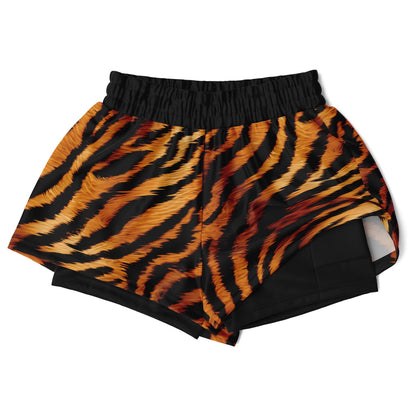 Wild Things - Tiger - Women's 2-in-1 Shorts