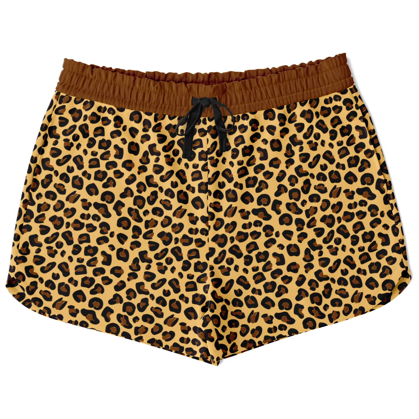 Wild Things - Leopard - Women's Loose Athletic Shorts