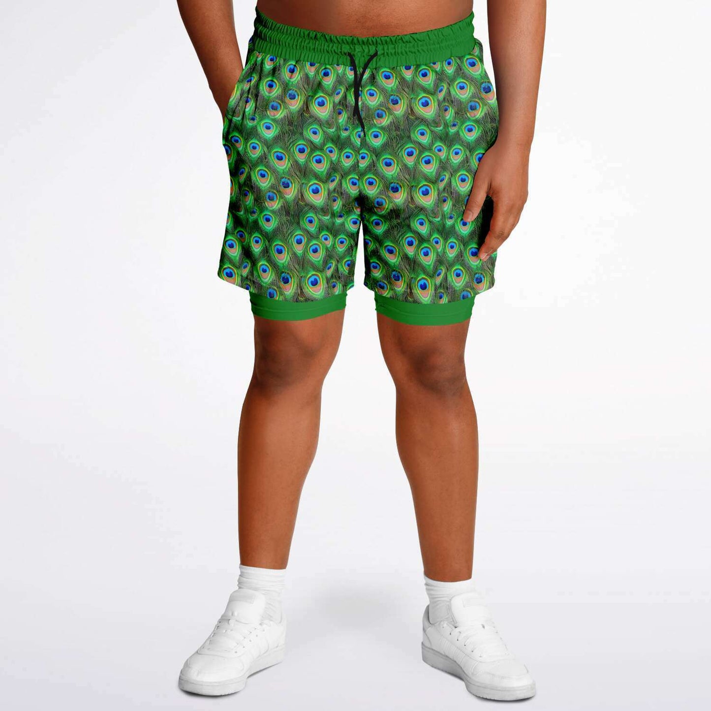 Wild Things - Peacock - Men's 2-in-1 Shorts