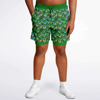 Wild Things - Peacock - Men's 2-in-1 Shorts