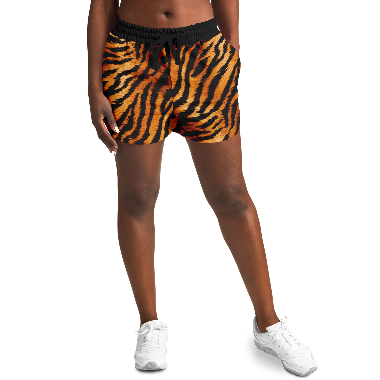 Wild Things - Tiger - Women's Loose Athletic Shorts