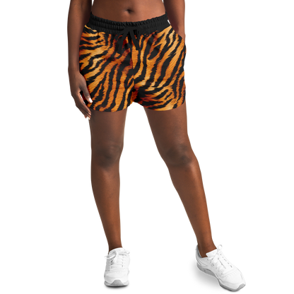 Wild Things - Tiger - Women's Loose Athletic Shorts