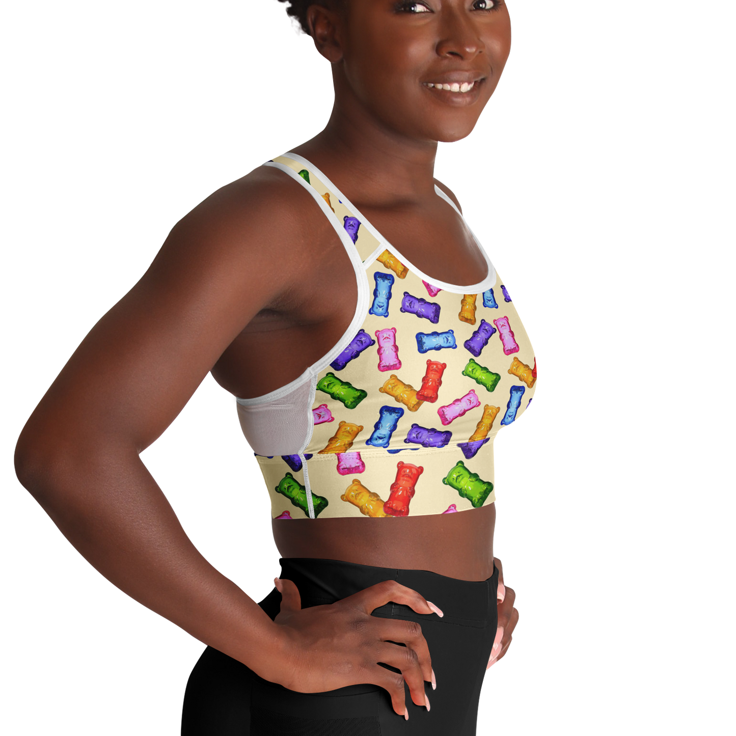 Sweet Treats - Gummybears - Women's Mesh Padded Sports Bra