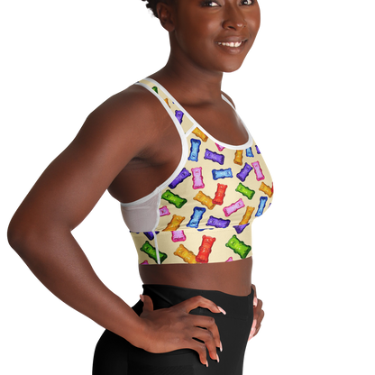 Sweet Treats - Gummybears - Women's Mesh Padded Sports Bra