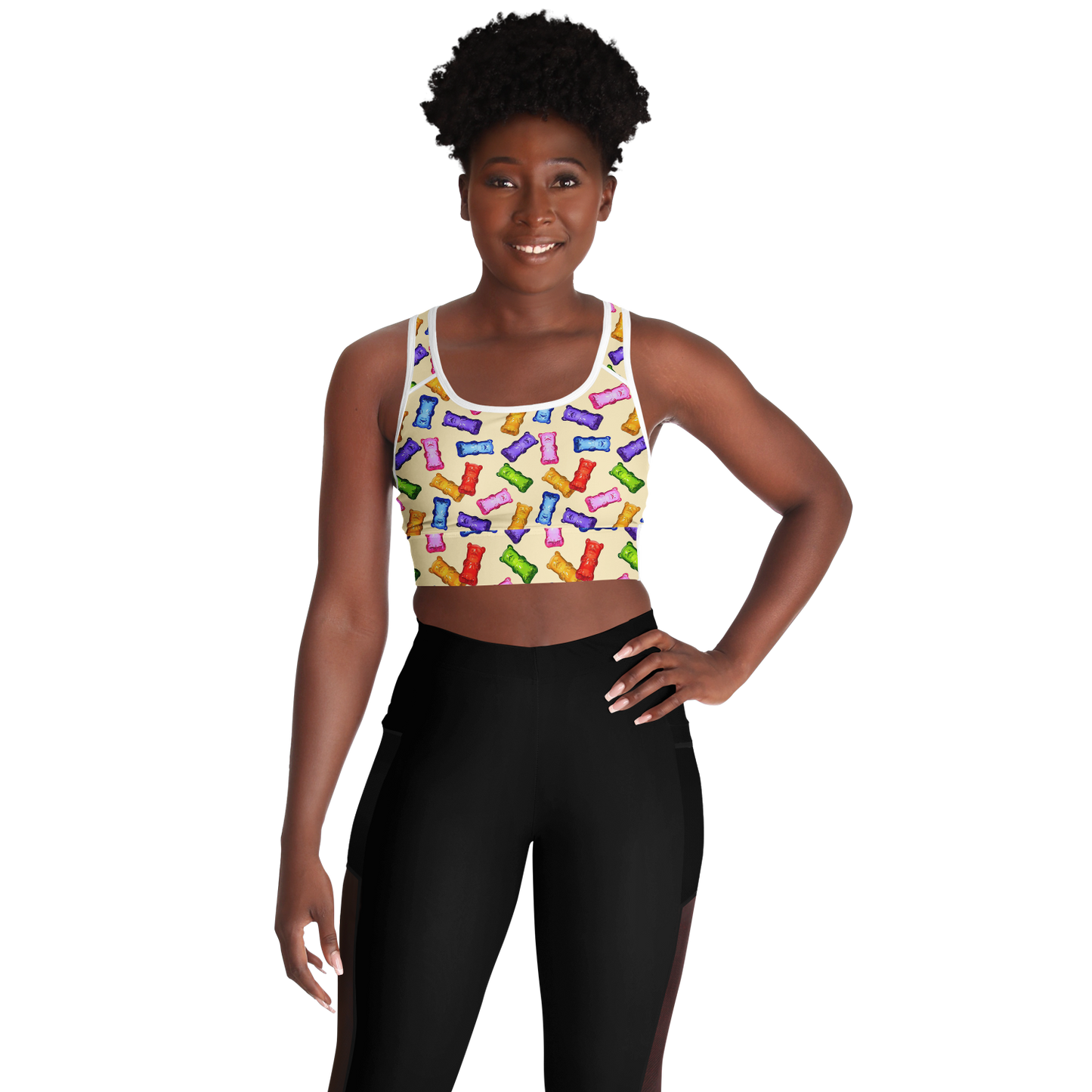 Sweet Treats - Gummybears - Women's Mesh Padded Sports Bra