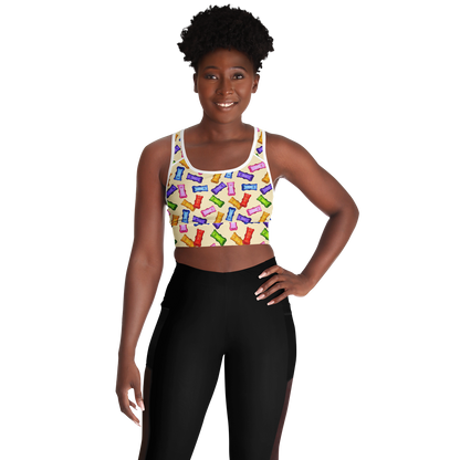 Sweet Treats - Gummybears - Women's Mesh Padded Sports Bra