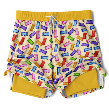 Sweet Treats - Gummybears - Men's 2-in-1 Shorts