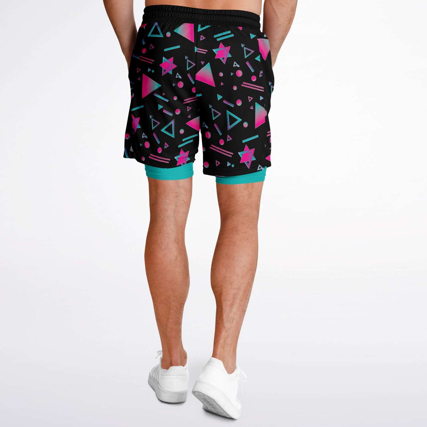 Neon Nights - Men's 2-in-1 Shorts