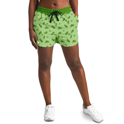 Game Set Snack - Pickles - Women's Loose Athletic Shorts