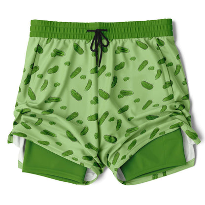 Game Set Snack - Pickles - Men's 2-in-1 Shorts