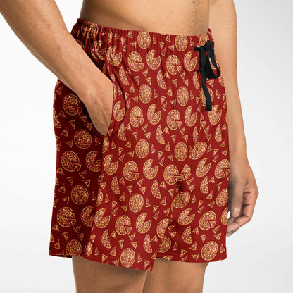 Game Set Snack - Pizza Red Remix - Men's Athletic Shorts