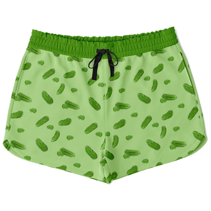 Game Set Snack - Pickles - Women's Loose Athletic Shorts