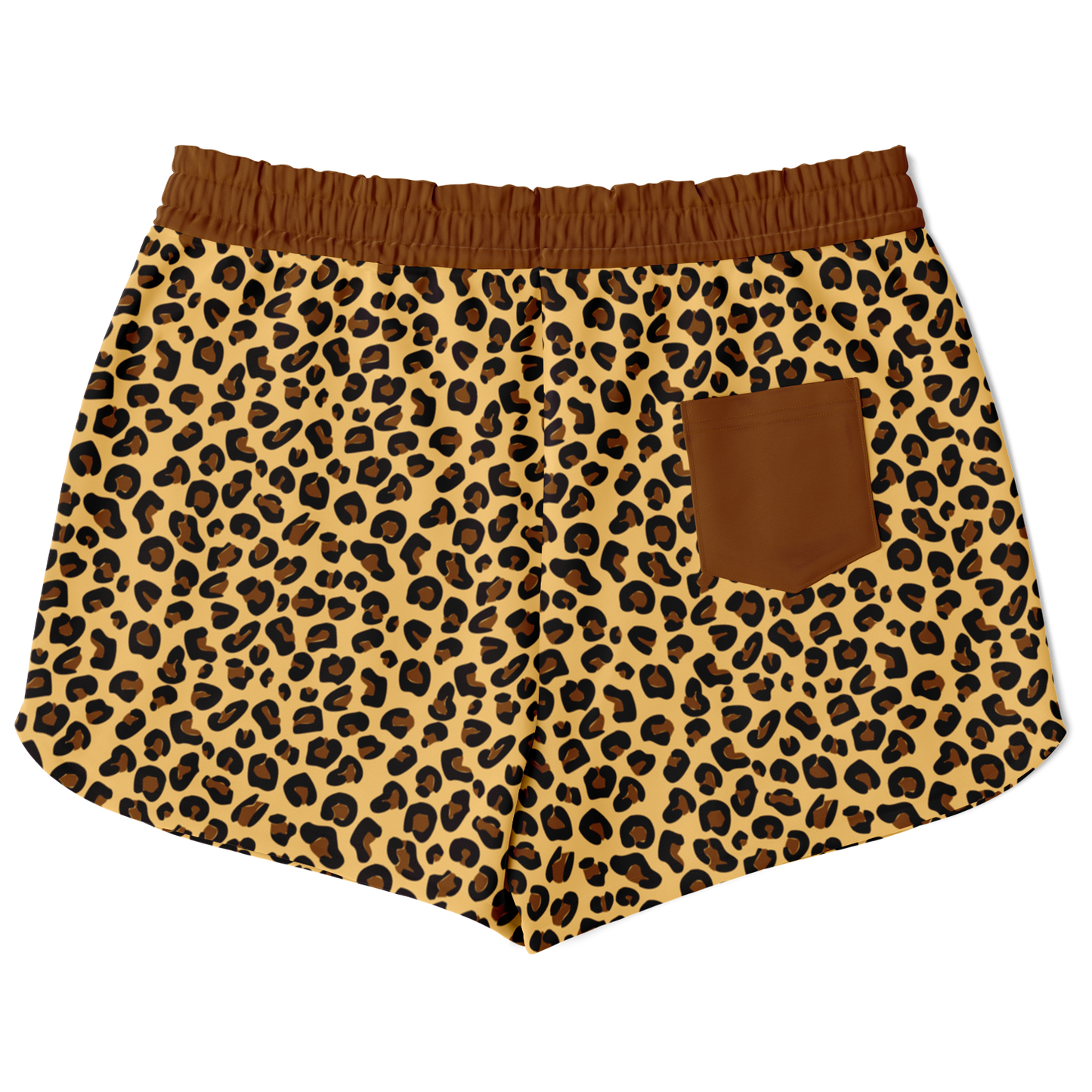 Wild Things - Leopard - Women's Loose Athletic Shorts