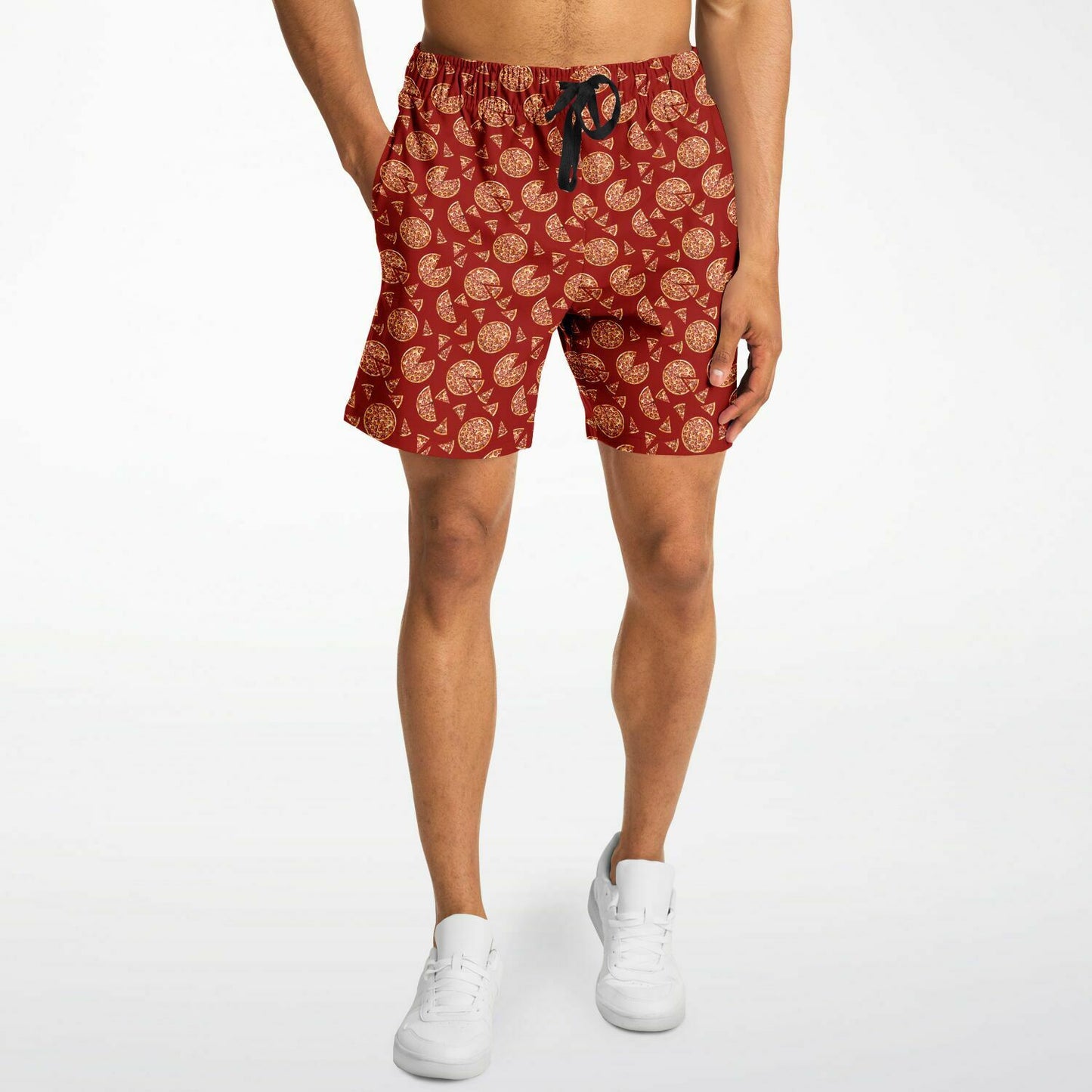 Game Set Snack - Pizza Red Remix - Men's Athletic Shorts