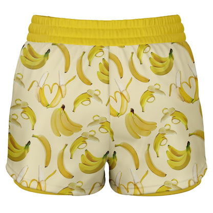 Game Set Snack - Bananas - Women's 2-in-1 Shorts