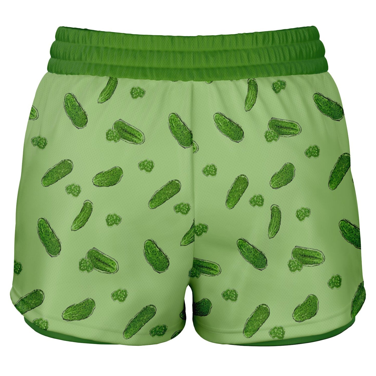 Game Set Snack - Pickles - Women's 2-in-1 Shorts