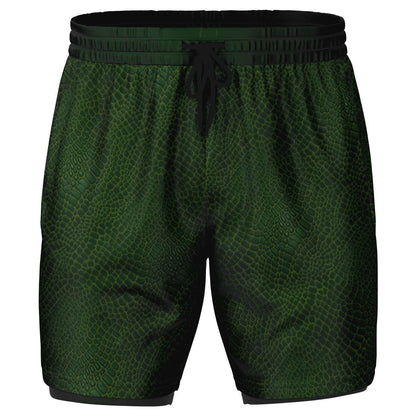 Wild Things - Crocodile - Men's 2-in-1 Shorts