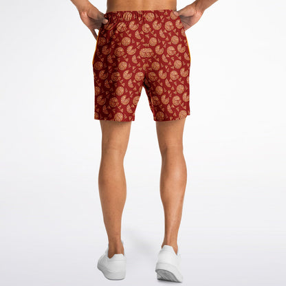 Game Set Snack - Pizza Red Remix - Men's Athletic Shorts