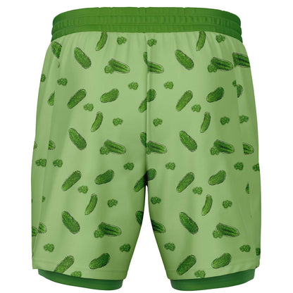 Game Set Snack - Pickles - Men's 2-in-1 Shorts