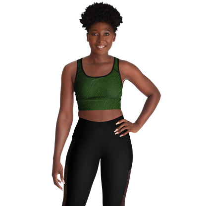 Wild Things - Crocodile - Women's Mesh Padded Sports Bra