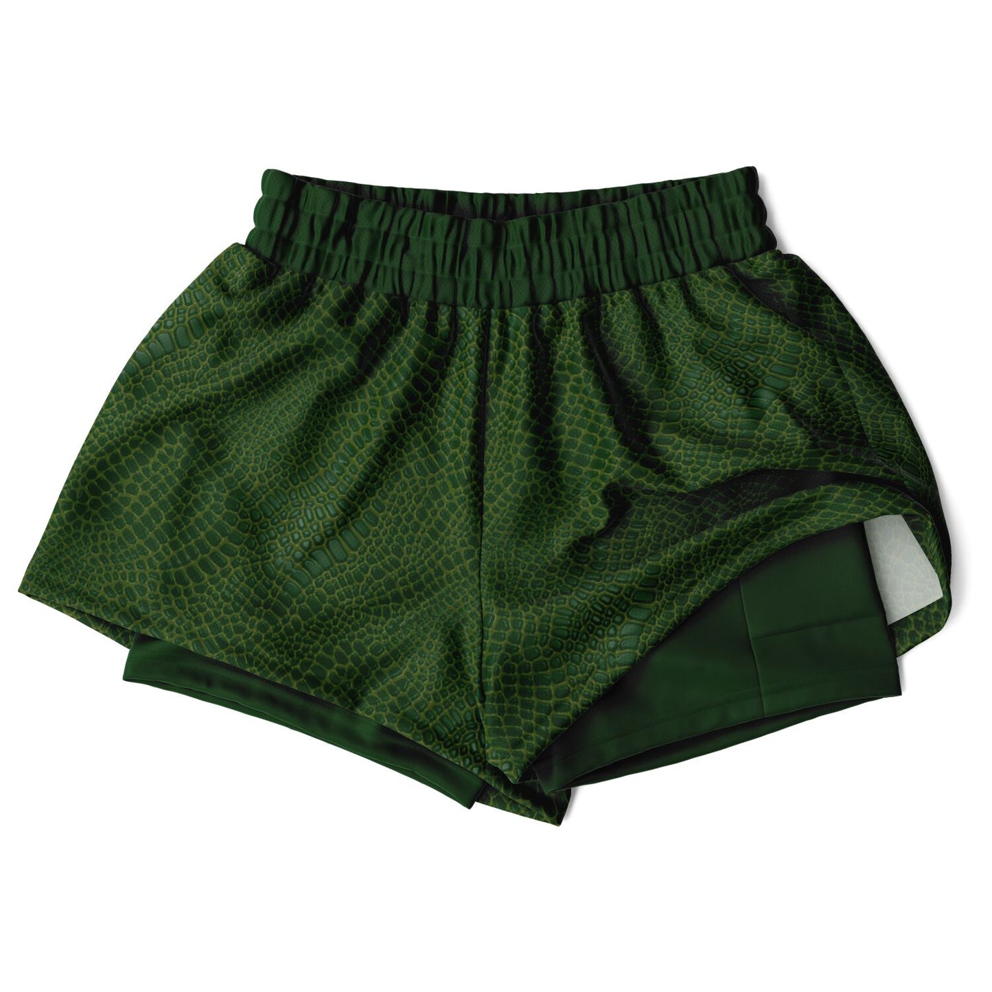 Wild Things - Crocodile - Women's 2-in-1 Shorts