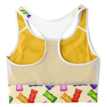 Sweet Treats - Gummybears - Women's Mesh Padded Sports Bra