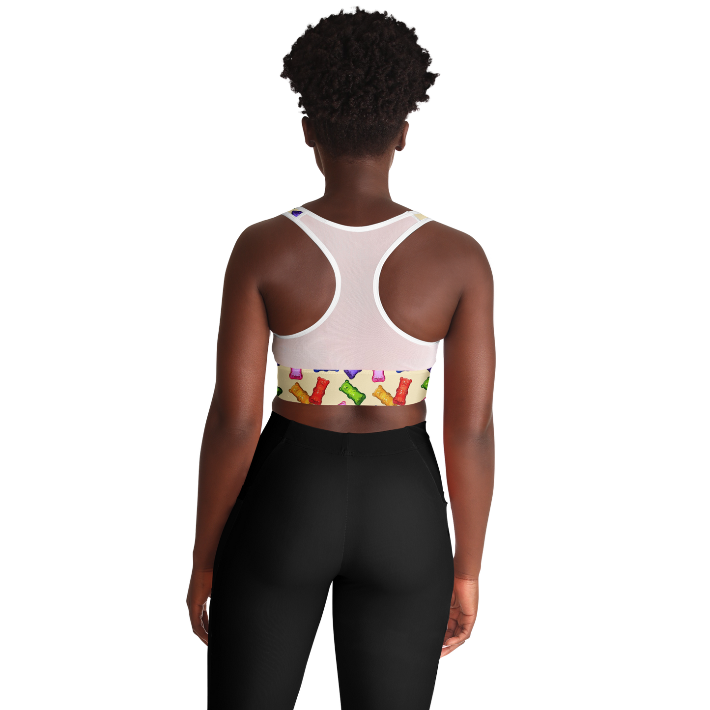 Sweet Treats - Gummybears - Women's Mesh Padded Sports Bra