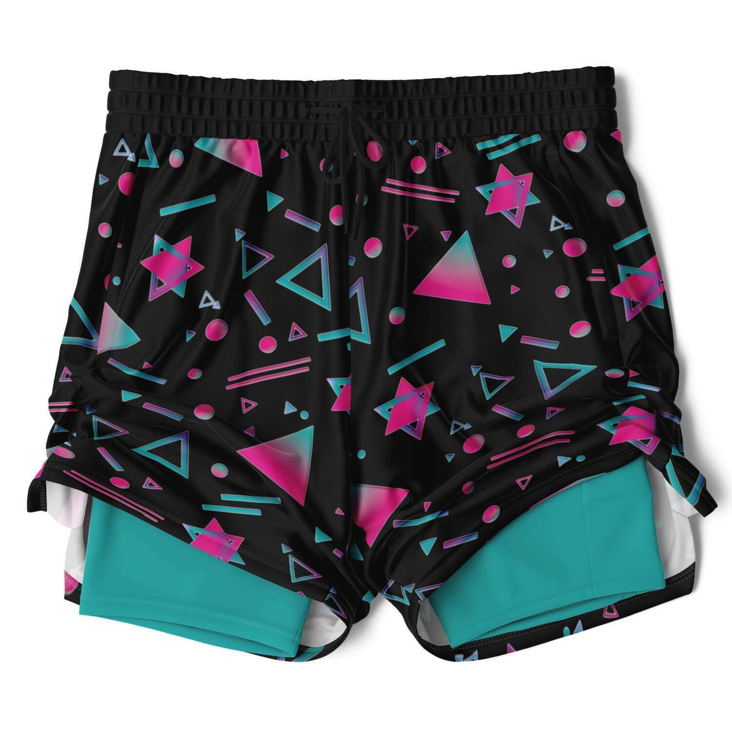 Neon Nights - Men's 2-in-1 Shorts