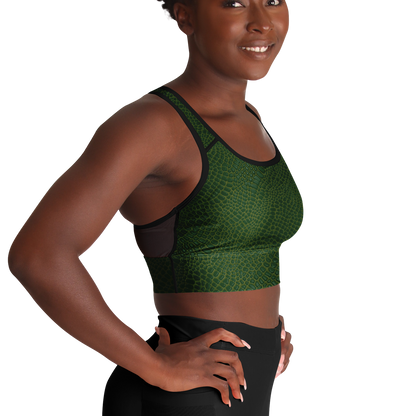 Wild Things - Crocodile - Women's Mesh Padded Sports Bra