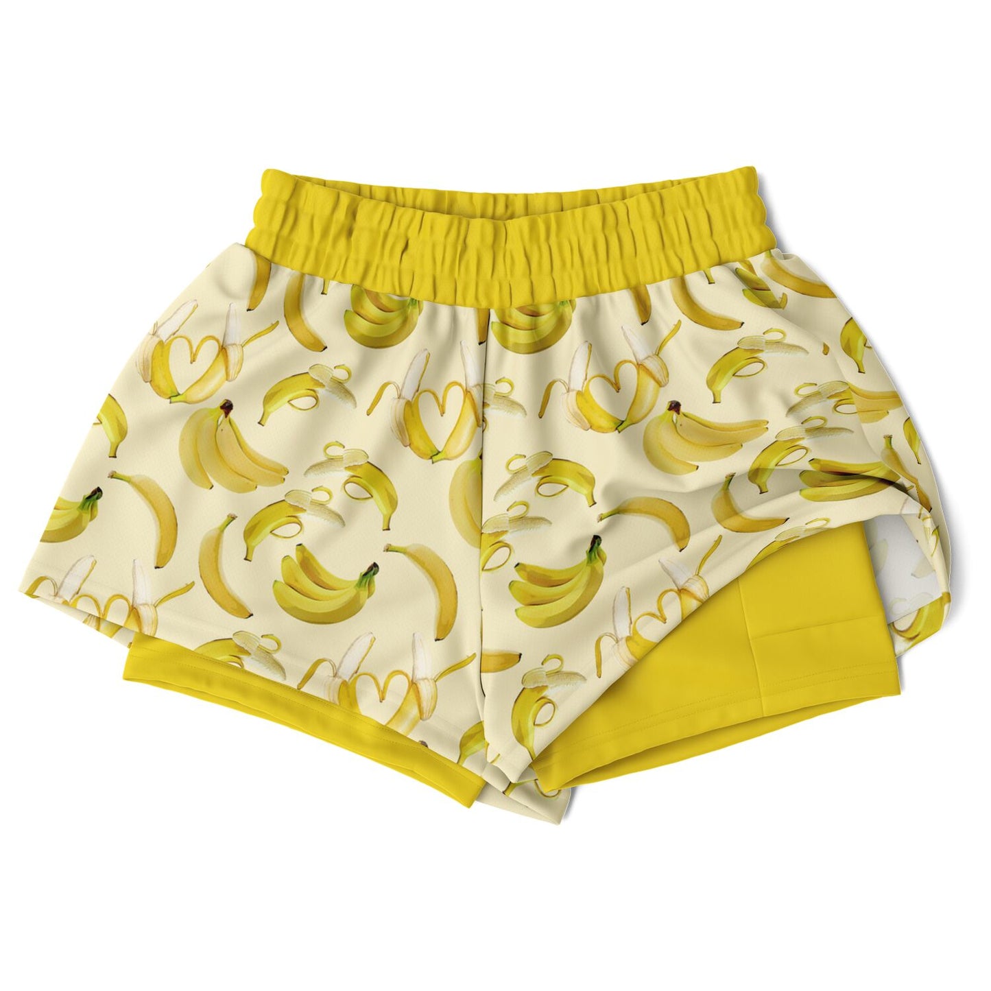 Game Set Snack - Bananas - Women's 2-in-1 Shorts