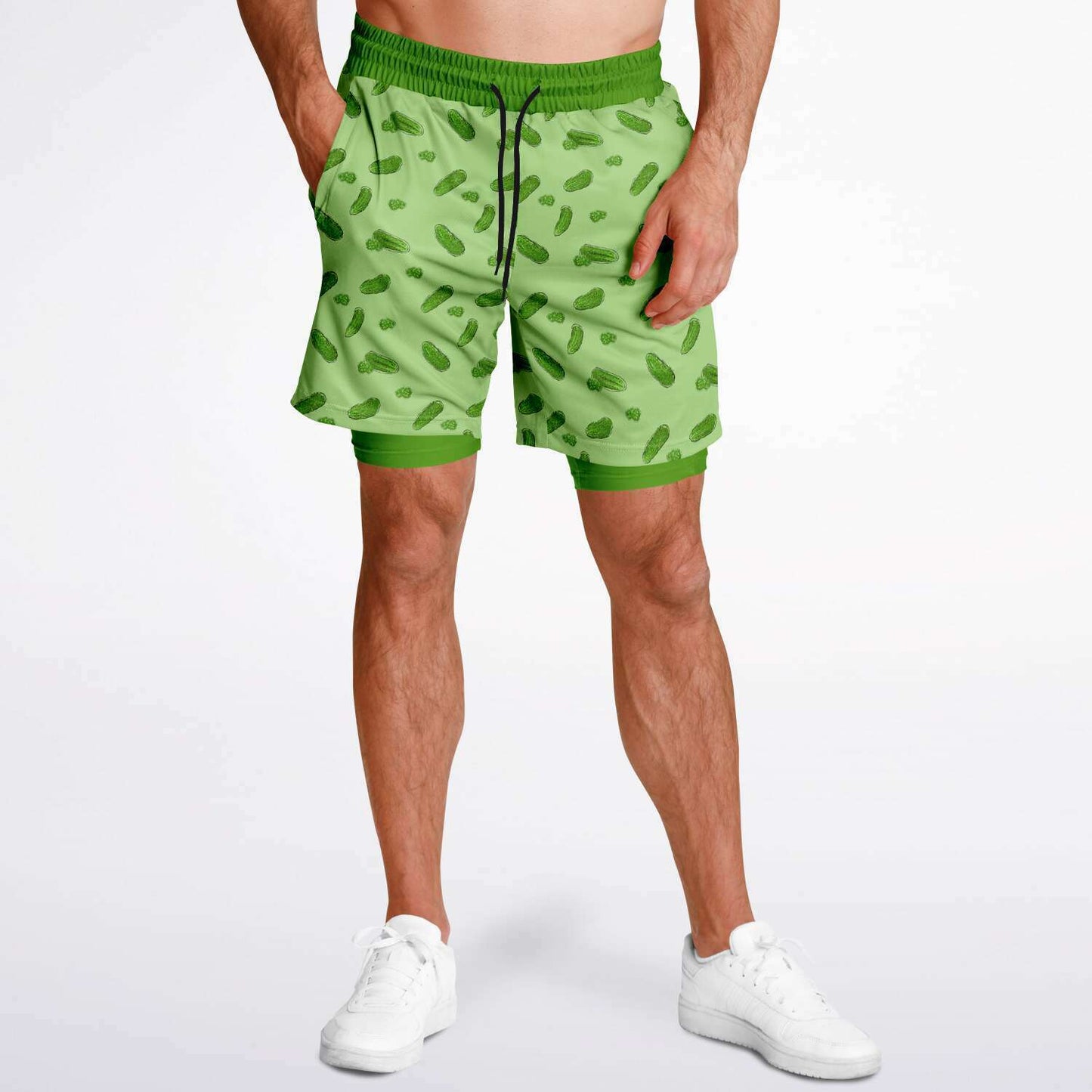 Game Set Snack - Pickles - Men's 2-in-1 Shorts