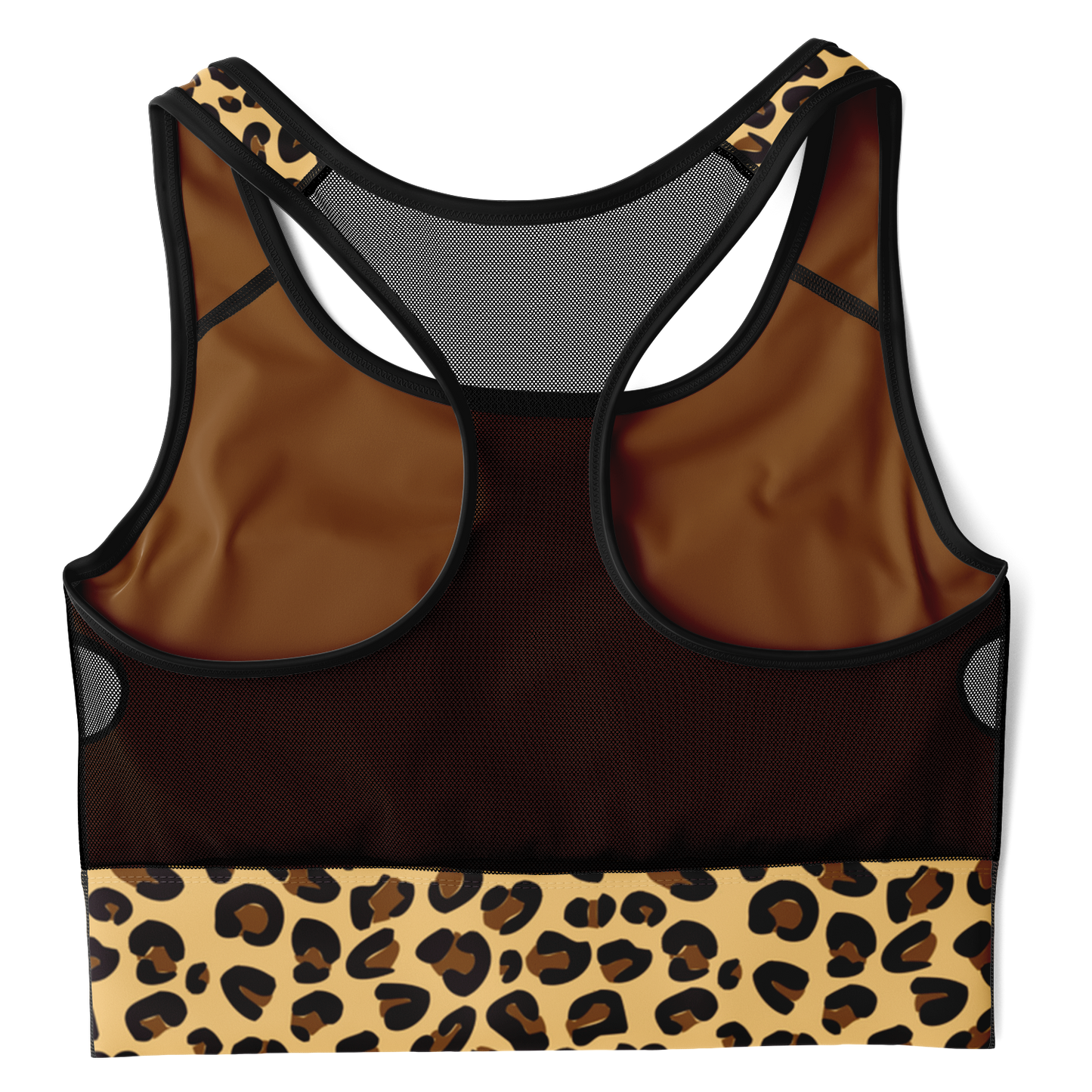 Wild Things - Leopard - Women's Mesh Padded Sports Bra