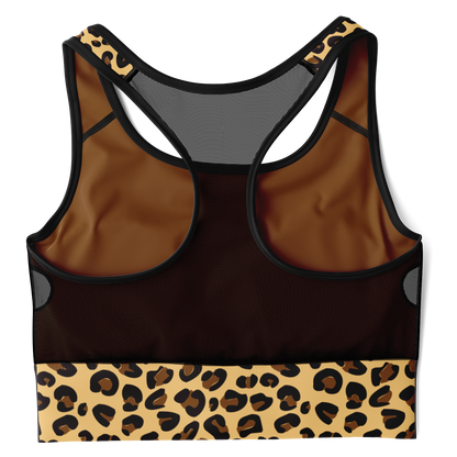 Wild Things - Leopard - Women's Mesh Padded Sports Bra