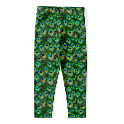 Wild Things - Peacock - Women's Capri Leggings