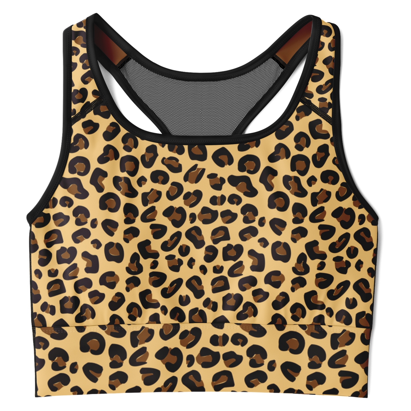 Wild Things - Leopard - Women's Mesh Padded Sports Bra