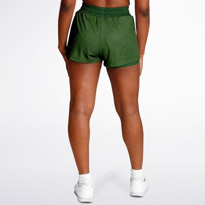 Wild Things - Crocodile - Women's 2-in-1 Shorts