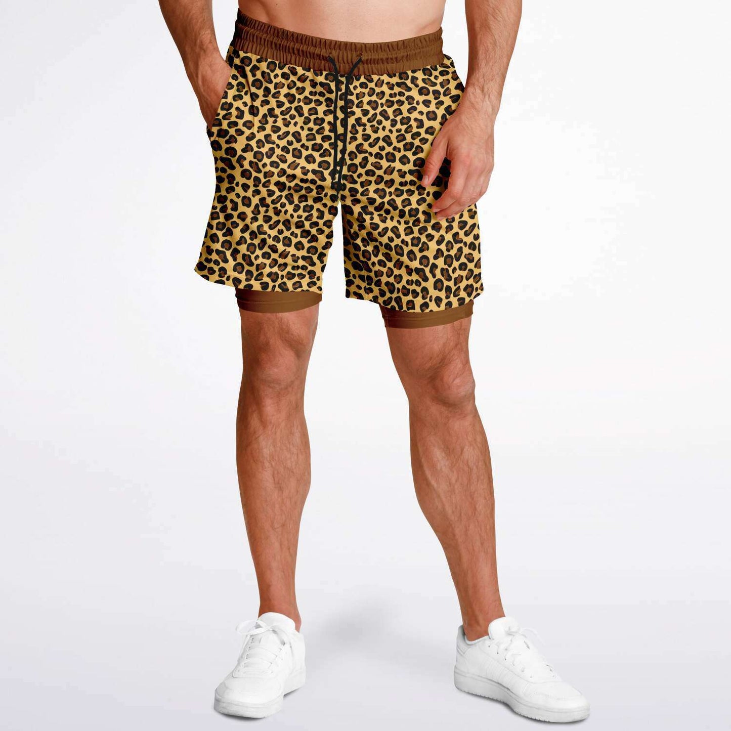 Wild Things - Leopard - Men's 2-in-1 Shorts