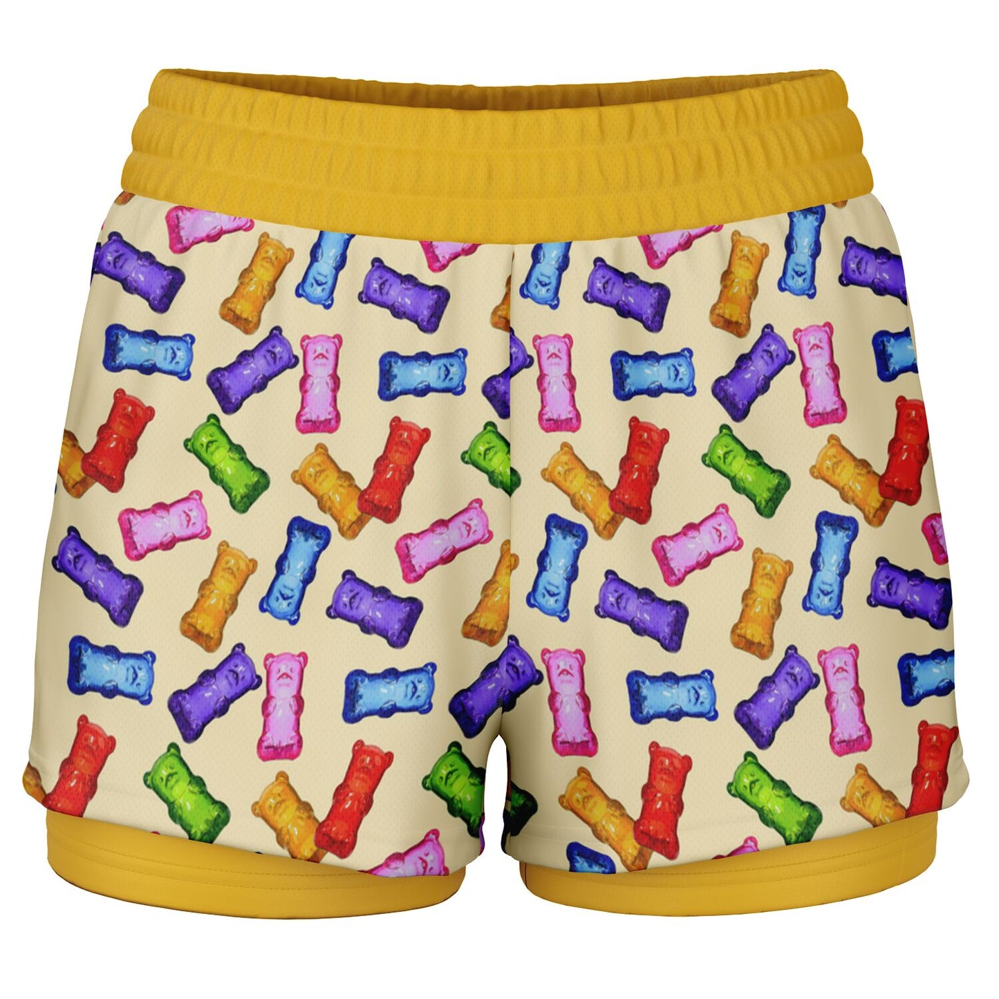 Sweet Treats - Gummybears - Women's 2-in-1 Shorts