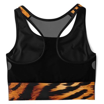 Wild Things - Tiger - Women's Mesh Padded Sports Bra