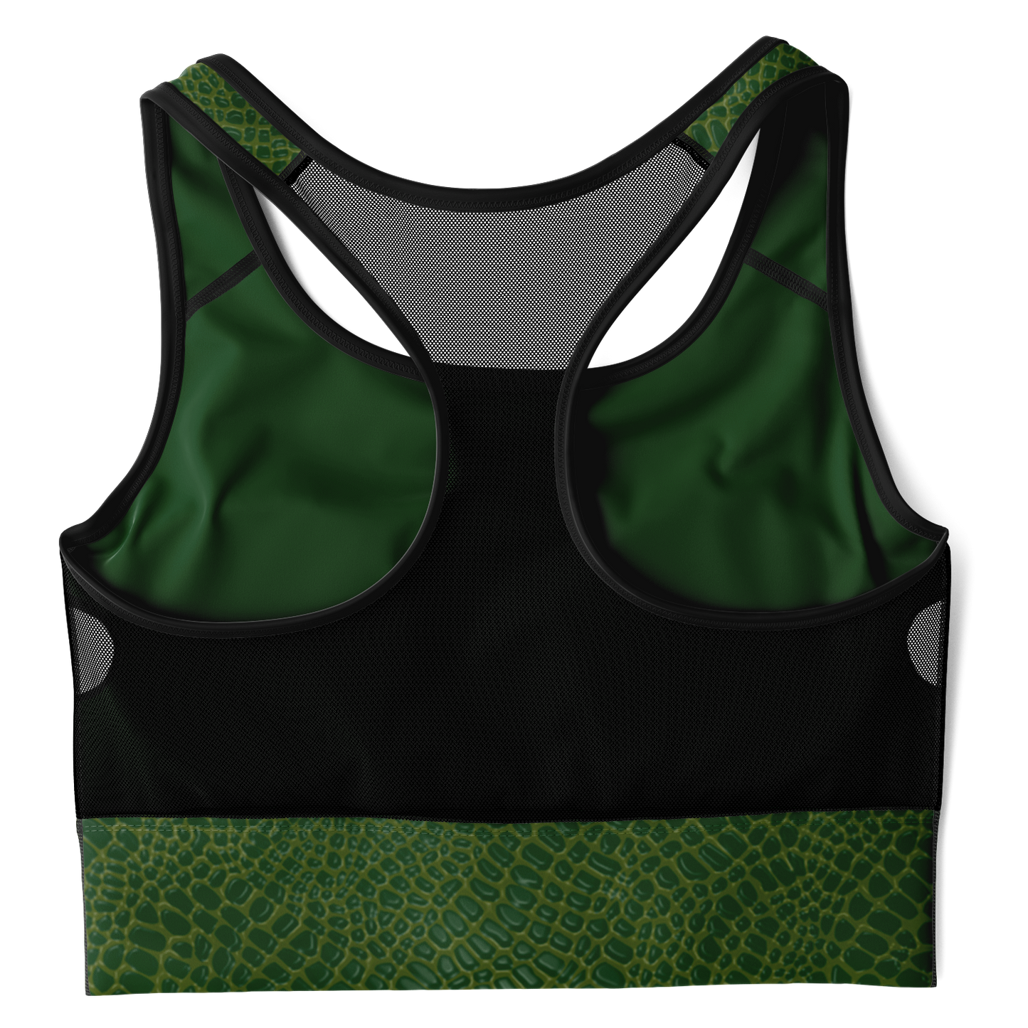 Wild Things - Crocodile - Women's Mesh Padded Sports Bra