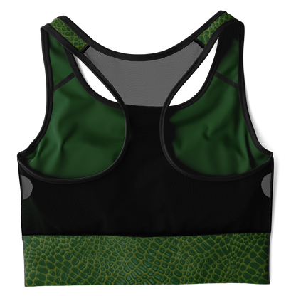 Wild Things - Crocodile - Women's Mesh Padded Sports Bra