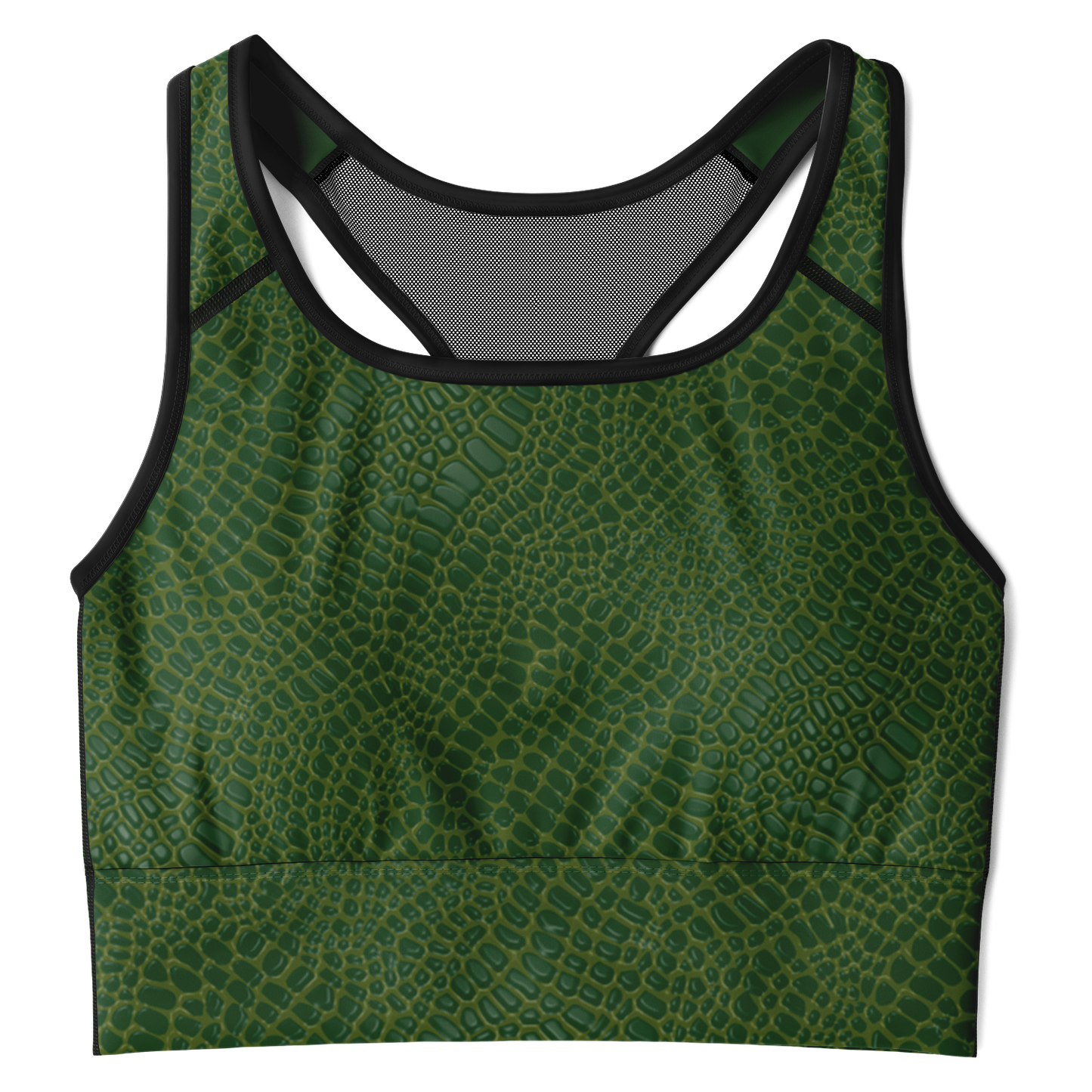 Wild Things - Crocodile - Women's Mesh Padded Sports Bra