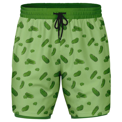 Game Set Snack - Pickles - Men's 2-in-1 Shorts